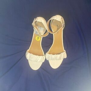 White Ruffle Sandal